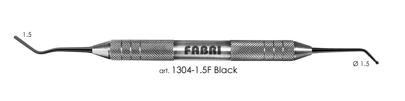 Штопфер - гладилка средняя Fabri 1304-1,5F Black