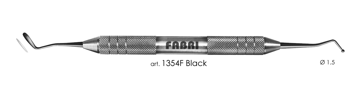 Штопфер - гладилка средняя Fabri 1354F Black