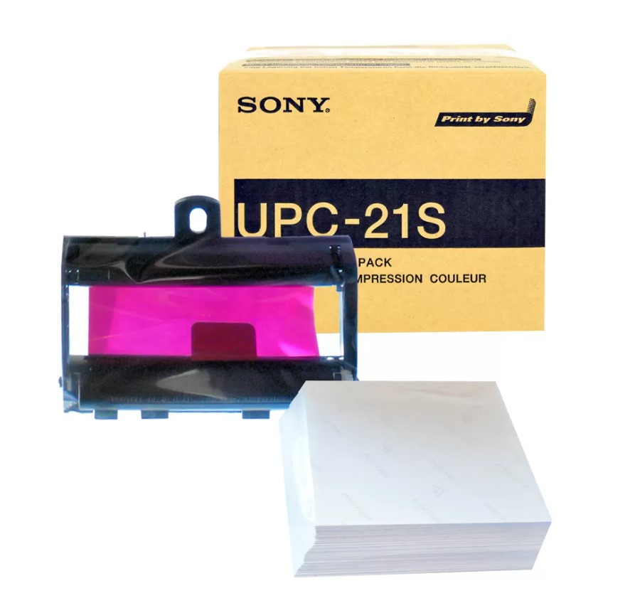 Бумага для УЗИ SONY UPС-21S 100 мм * 90 мм * 240 л + 3 цветных ленты