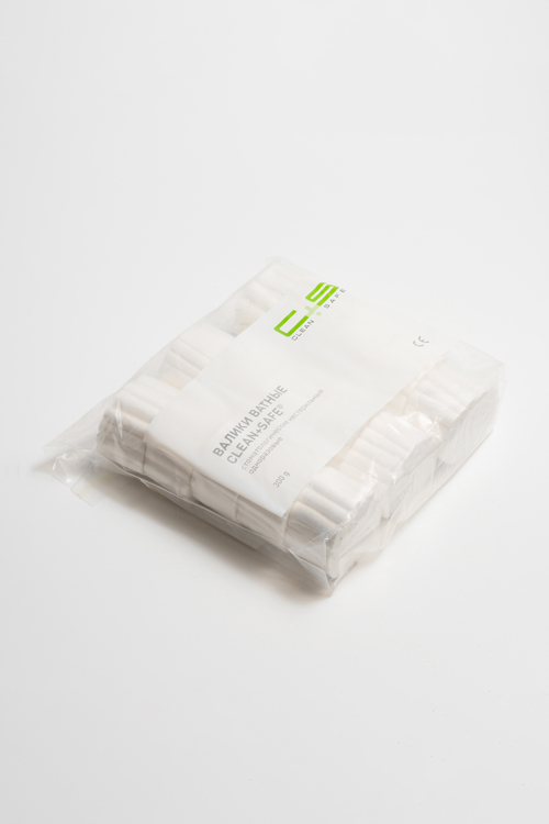 Валики ватные Clean+Safe размер 2 10 * 37 мм 600 шт