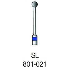 Бор алмазный турбинный FG 801L/021 D-2,1 шар удлиненный 1 шт