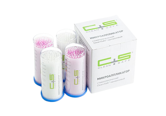 Микробраш аппликаторы Clean+Safe размер SuperFine №2 1 мм 100 шт