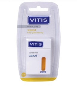 Нить межзубная Vitis Waxed Dental Floss 50 м мягкая упаковка 5215023