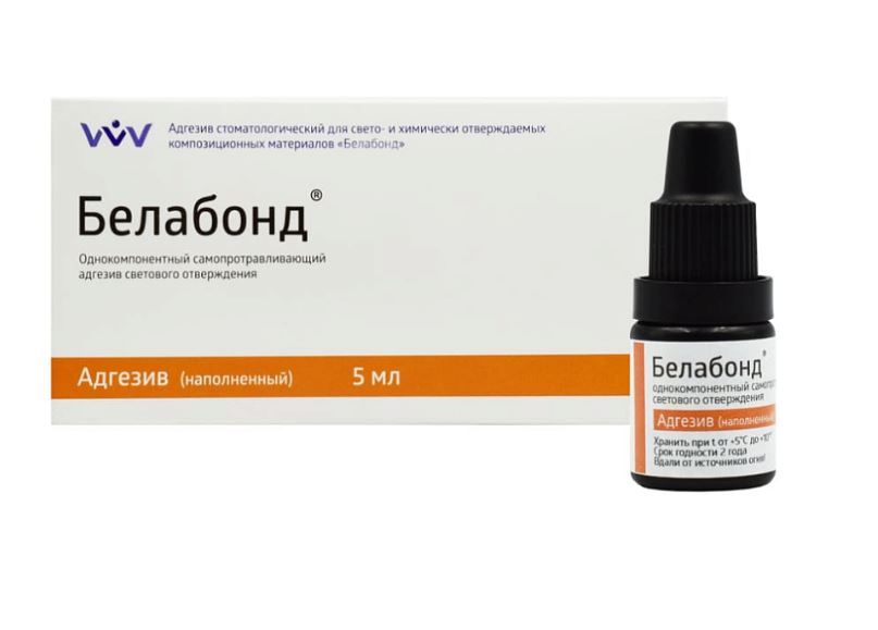 Белабонд VII поколения однокомпонентный наполненный адгезив светоотверждаемый 5 мл