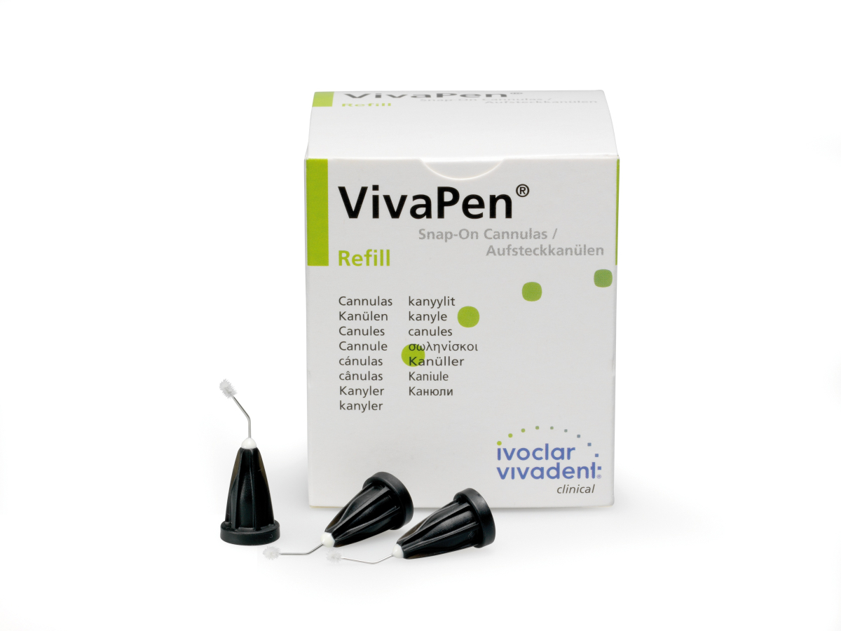 Канюли VivaPen Snap-On Cannulas Refill для адгезивов в форме ручки 100 шт