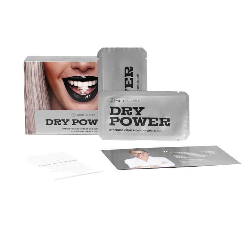 Отбеливающие полоски WhiteSecret Dry Power 7