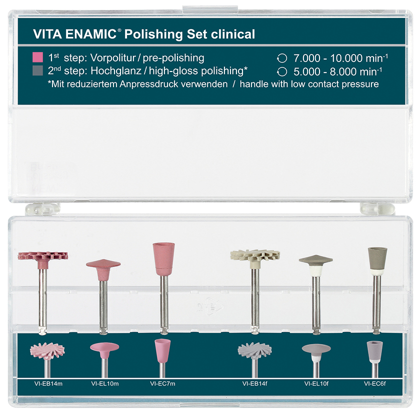 Набор полиров VITA ENAMIC VI-EB14m 3 pcs розовые