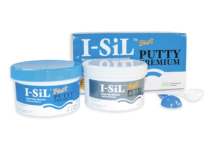 Ай-Сил I-SIL Putty Premium Fast материал оттискной поливинилсоксановый 2 * 290 мл