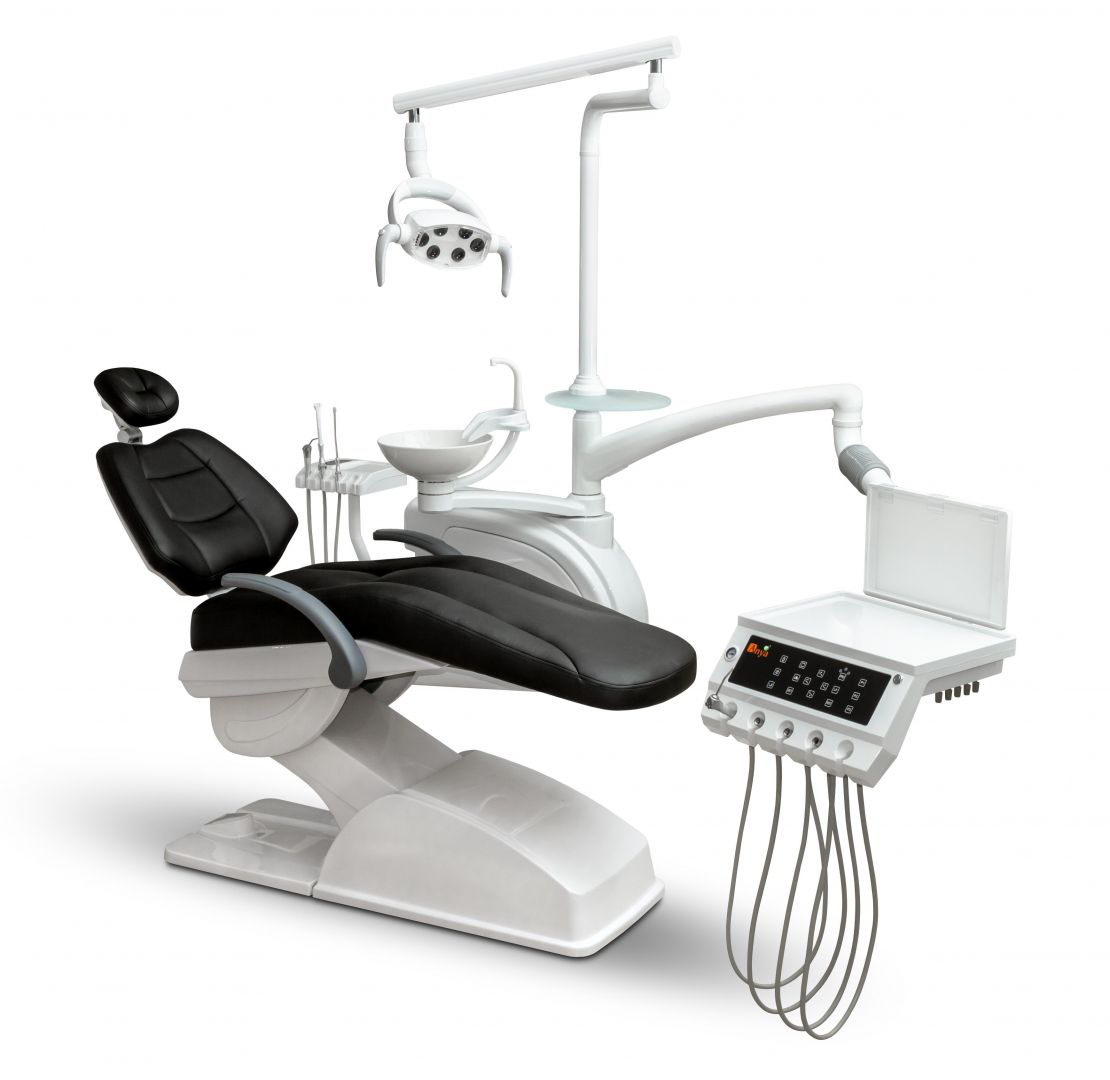 Установка стоматологическая Mercury 330 нижняя подача с принадлежностями цвет черный