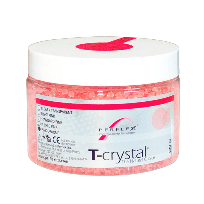 Перфлекс T-Crystal термопластичный материал стандартный розовый 200 г