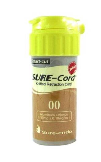Нить ретракционная SureCord PLUS 254 см Aluminum Chloride размер 00
