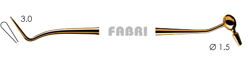 Штопфер - конденсатор - гладилка Fabri 1501 TiN