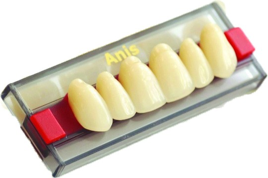Зубы акриловые Anis.dent цвет A1 фасон 32 6 шт