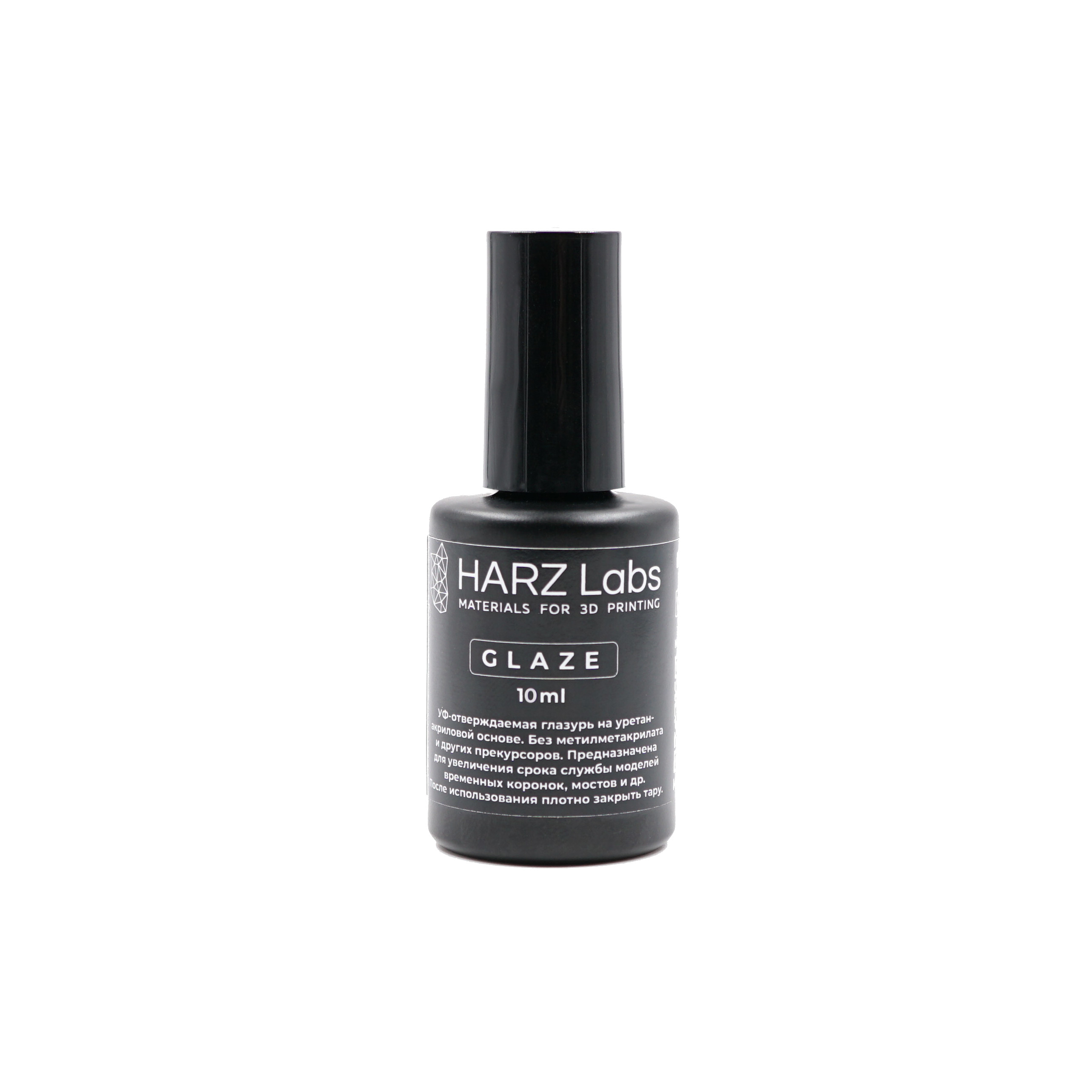 Лак HARZ Labs Glaze высокоглянцевая УФ-отверждаемая глазурь 10 мл