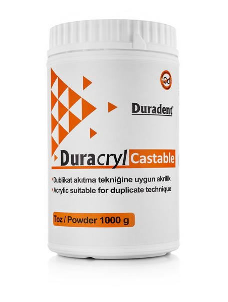 Дуракрил Duracryl Castable пластмасса холодной полимеризации для моделирования компонент А 1 кг