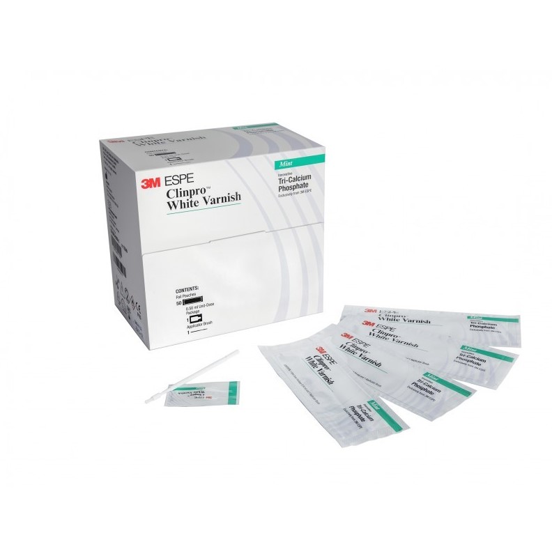 Клинпро White Varnish Mint фторосодержащие покрытие 0,5 мл 50 шт