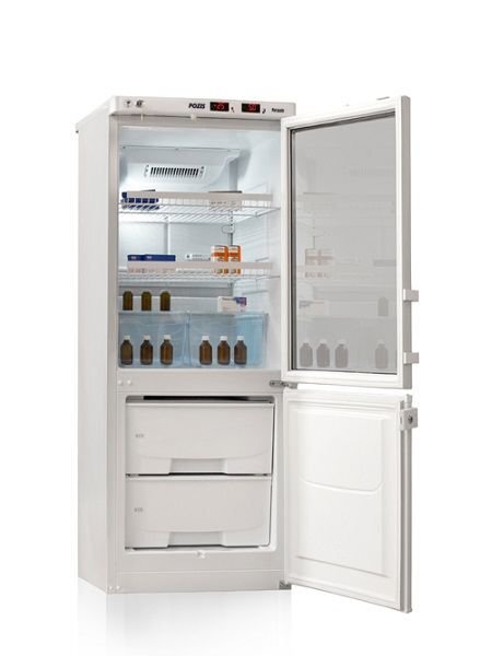 Холодильник фармацевтический ХЛ-250-1 стекло/металл Позис