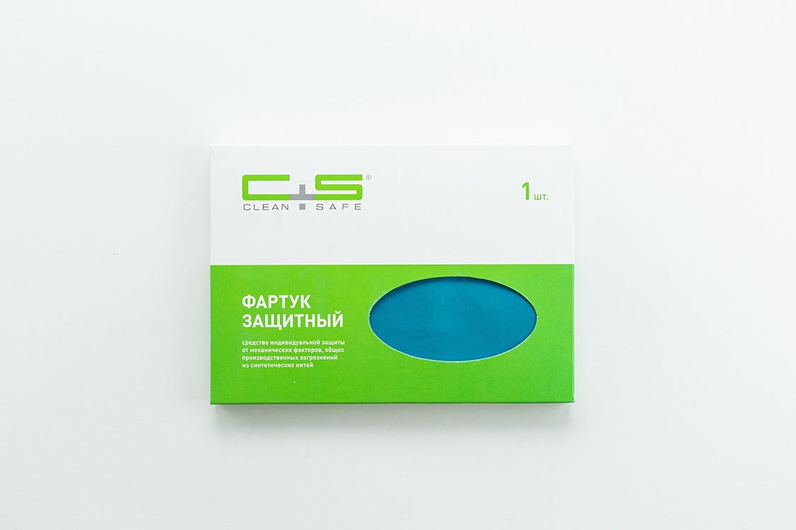 Фартук нейлоновый Clean+Safe цвет бирюзовый 70 * 135 см