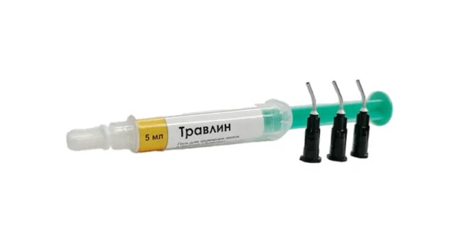 Травлин гель для травления эмали и дентина 5 мл