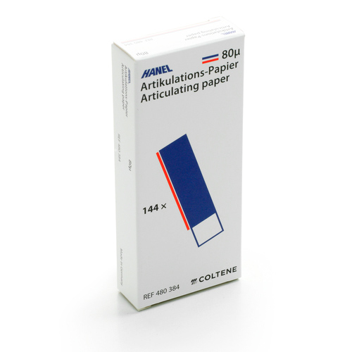 Бумага артикуляционная HANEL I-образная 80 мкм 144 шт blue/red