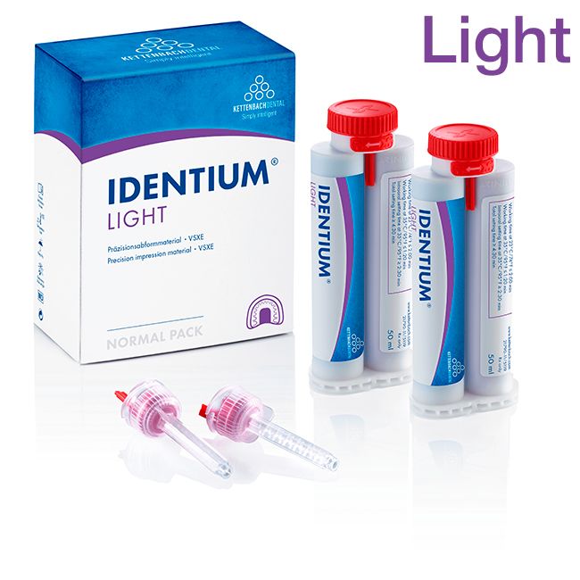 Идентиум light стоматологический аддитивный силиконовый материал 2 * 50 мл